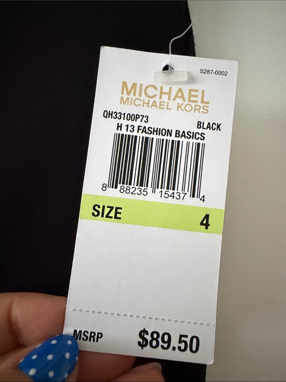 MICHAEL Michael Kors Black Dress Pants NWT Size 4 Career Trousers Fashion Basics - Picture 2 of 9